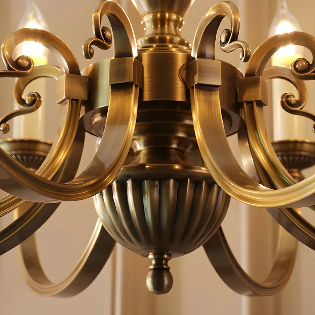 American Vintage Candle Copper Chandelier | Desfino