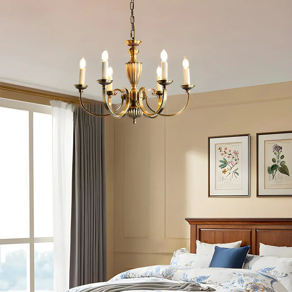 American Vintage Candle Copper Chandelier | Desfino