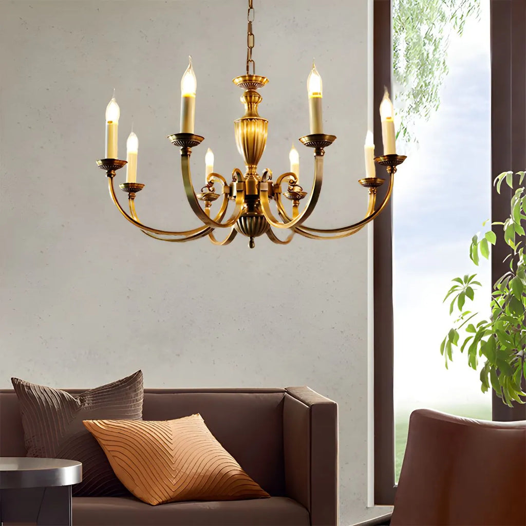 American Vintage Candle Copper Chandelier | Desfino