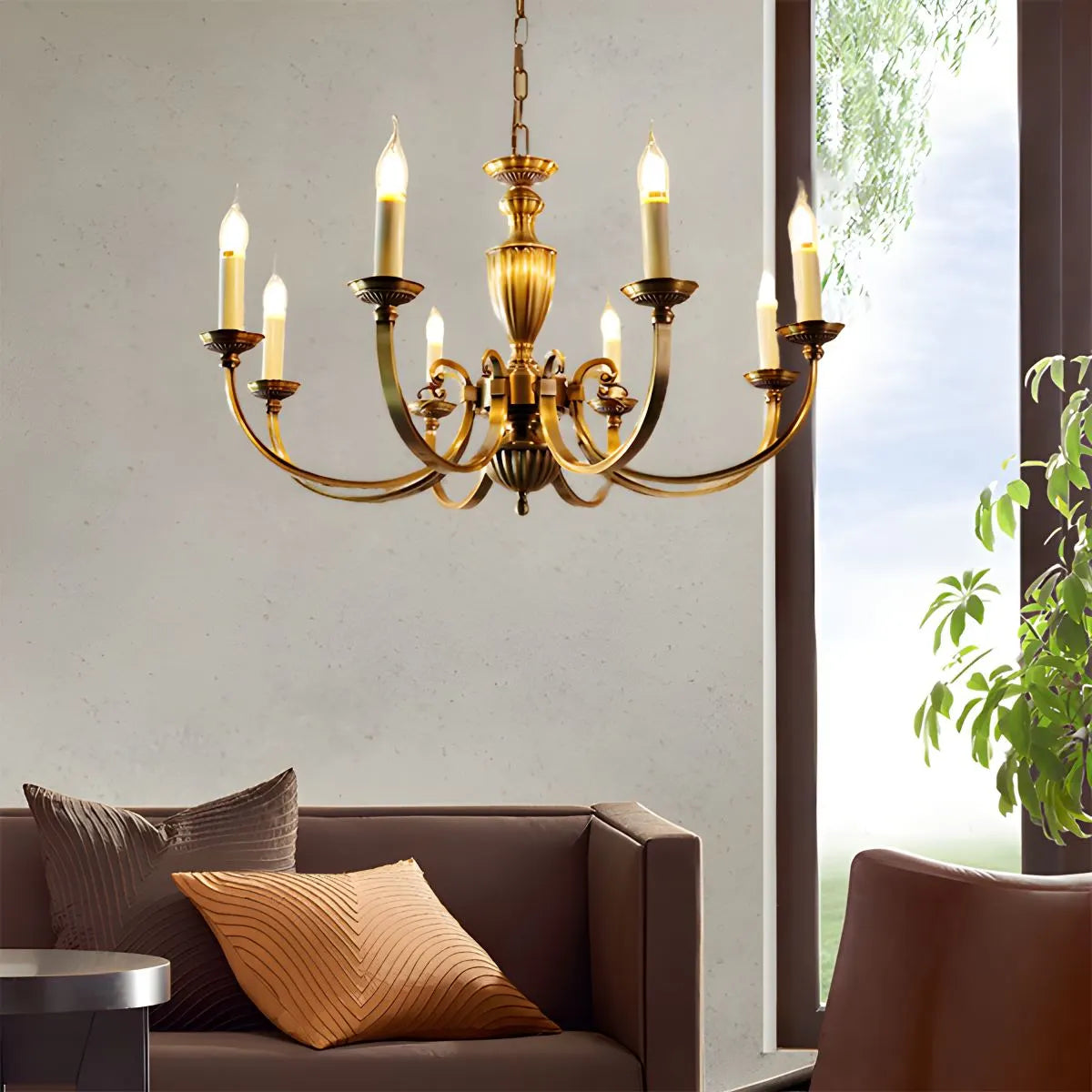 American Vintage Candle Copper Chandelier | Desfino