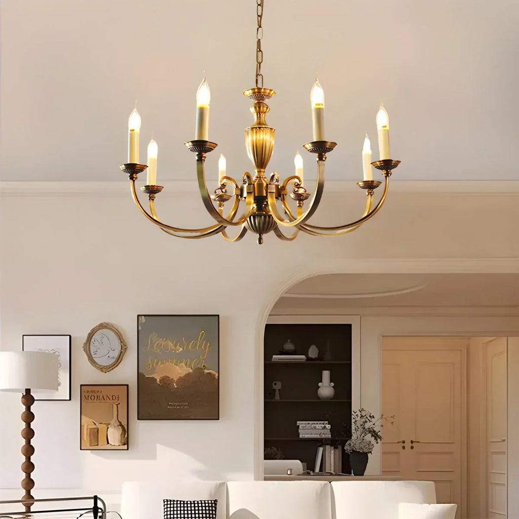 American Vintage Candle Copper Chandelier | Desfino