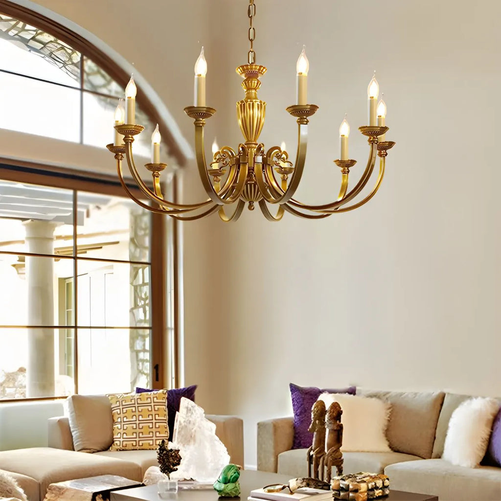 American Vintage Candle Copper Chandelier | Desfino