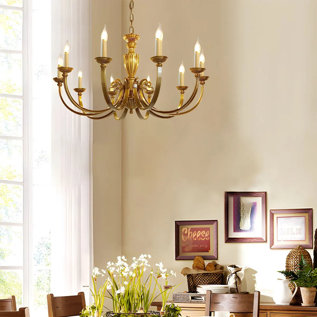 American Vintage Candle Copper Chandelier | Desfino