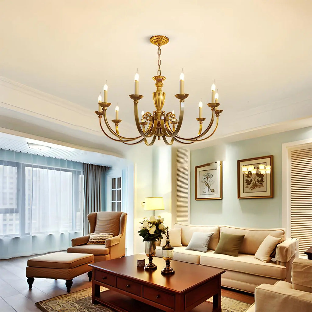 American Vintage Candle Copper Chandelier | Desfino