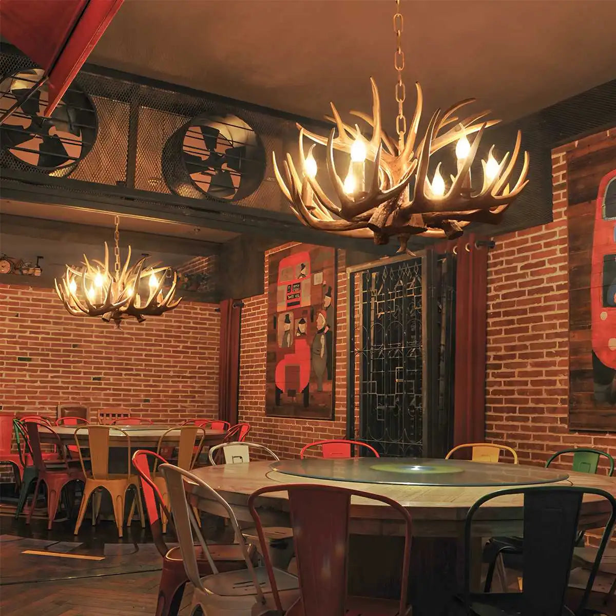 Antler Shape Resin Chandelier for Living Room | Desfino