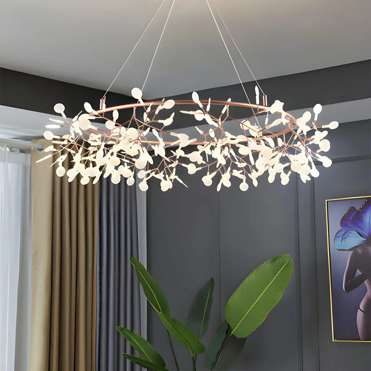 Branch Firefly Chandelier for Living Room | Desfino