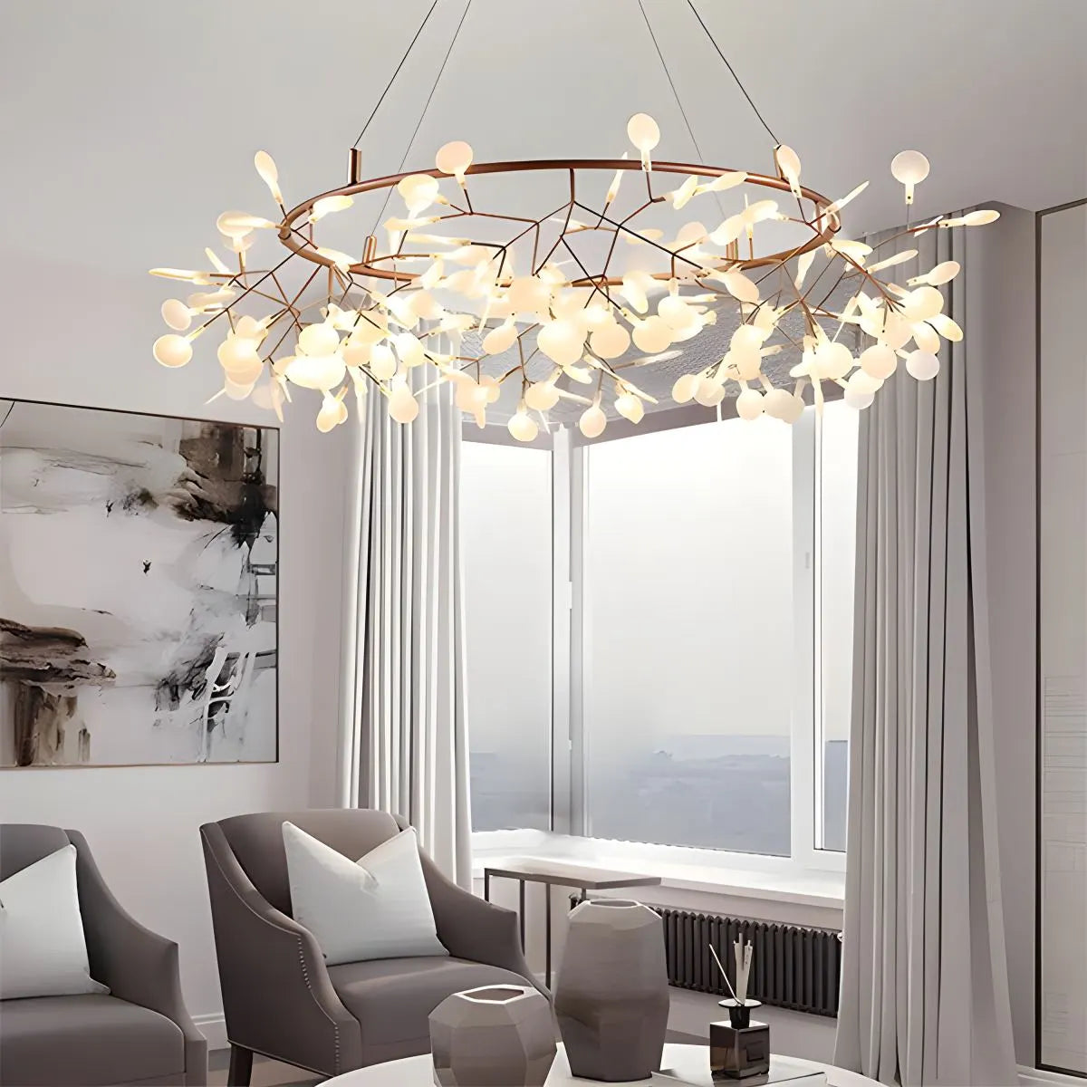 Branch Firefly Chandelier for Living Room | Desfino