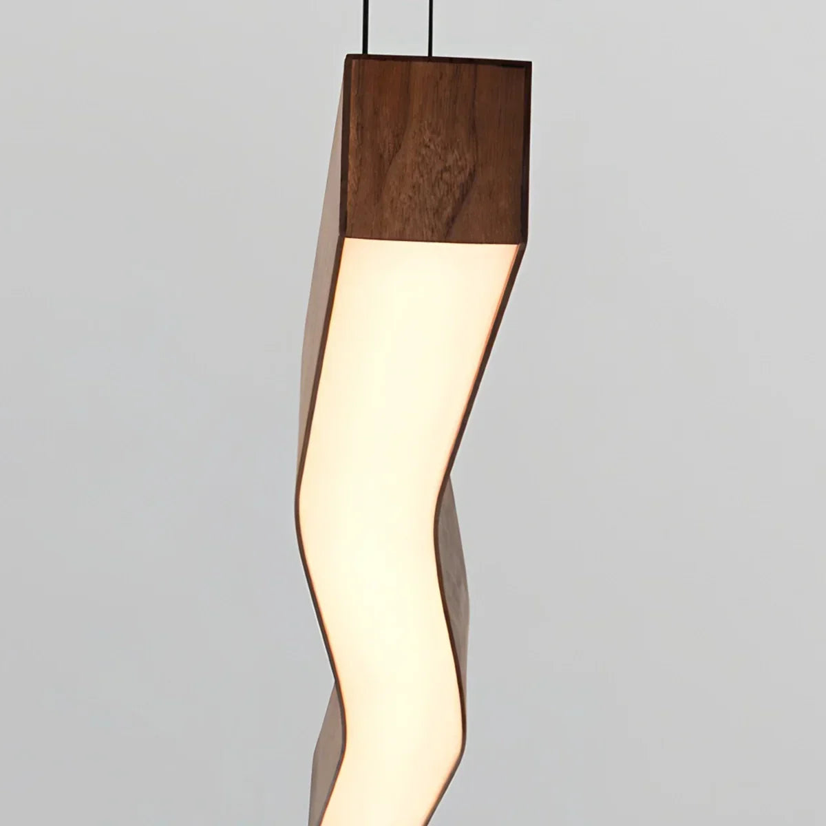 Woodgrain Linear Pendant Light for Kitchen | Desfino