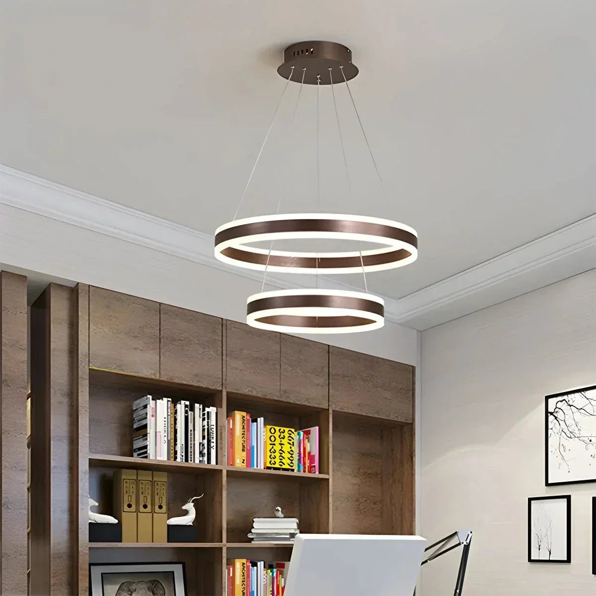 Circle Layered Living Room Chandelier | Desfino