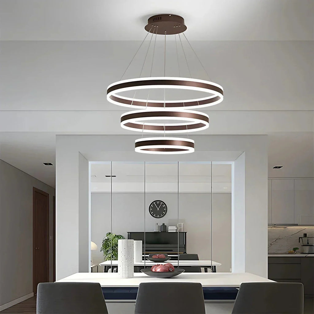Circle Layered Living Room Chandelier | Desfino