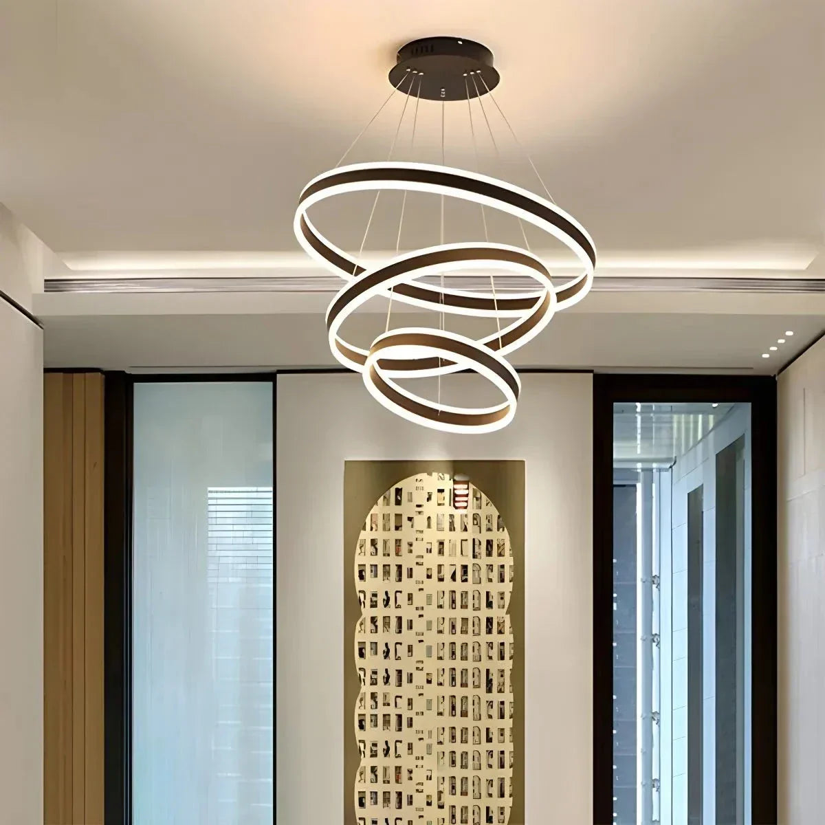 Circle Layered Living Room Chandelier | Desfino