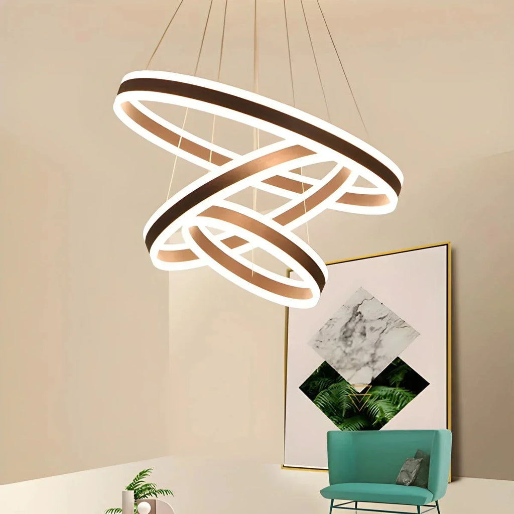 Circle Layered Living Room Chandelier | Desfino