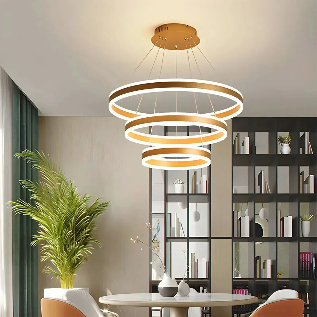 Circle Layered Living Room Chandelier | Desfino