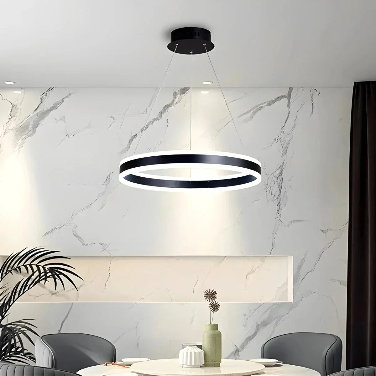 Circle Layered Living Room Chandelier | Desfino