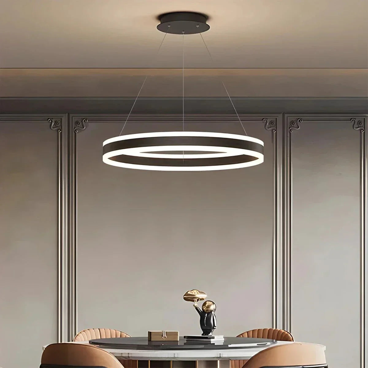 Circle Layered Living Room Chandelier | Desfino
