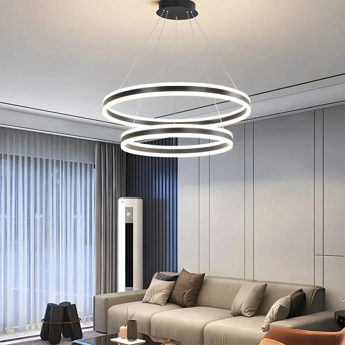 Circle Layered Living Room Chandelier | Desfino