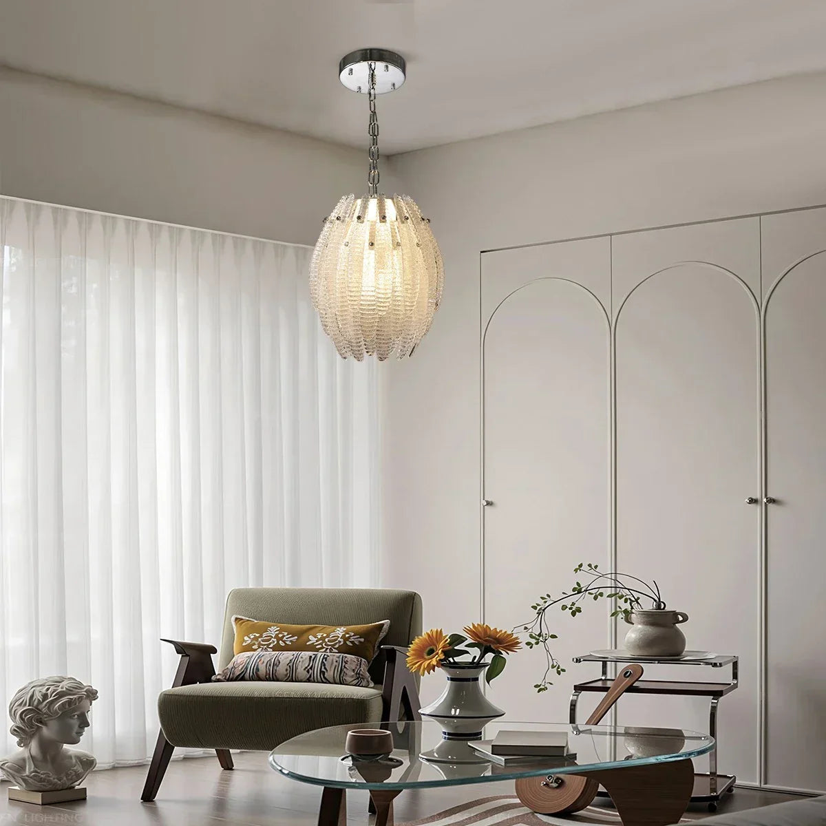 Creative Pinecone Glass Pendant Light | Desfino