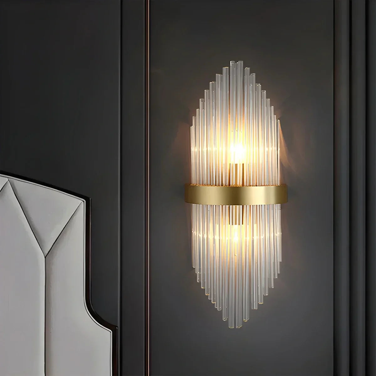 Crystal Glass Luxury Wall Sconce | Desfino