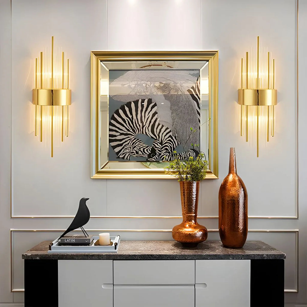 Crystal Glass Luxury Wall Sconce | Desfino