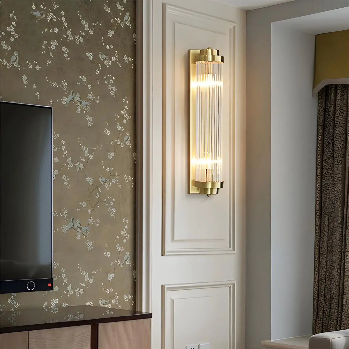 Crystal Glass Luxury Wall Sconce | Desfino