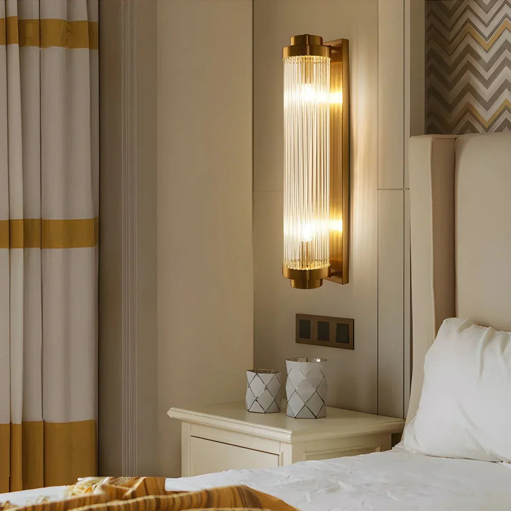 Crystal Glass Luxury Wall Sconce | Desfino