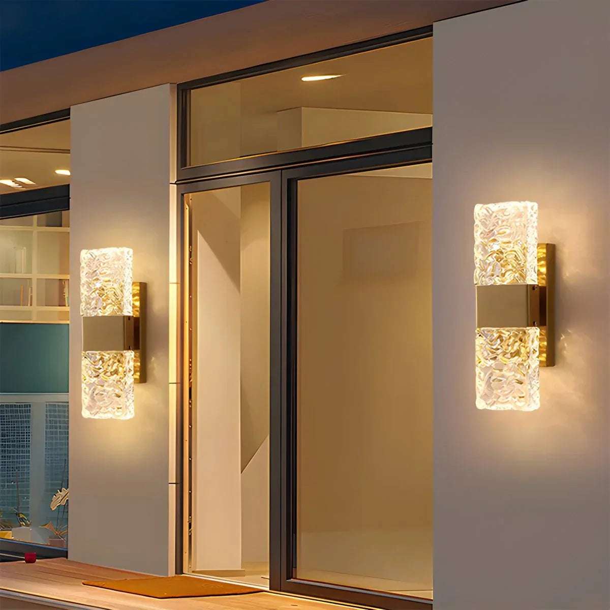 Crystal Glass Luxury Wall Sconce | Desfino