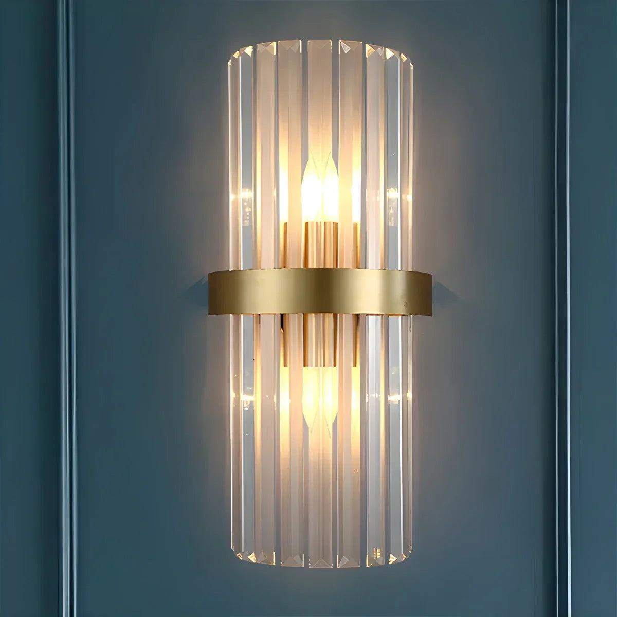 Crystal Glass Luxury Wall Sconce | Desfino