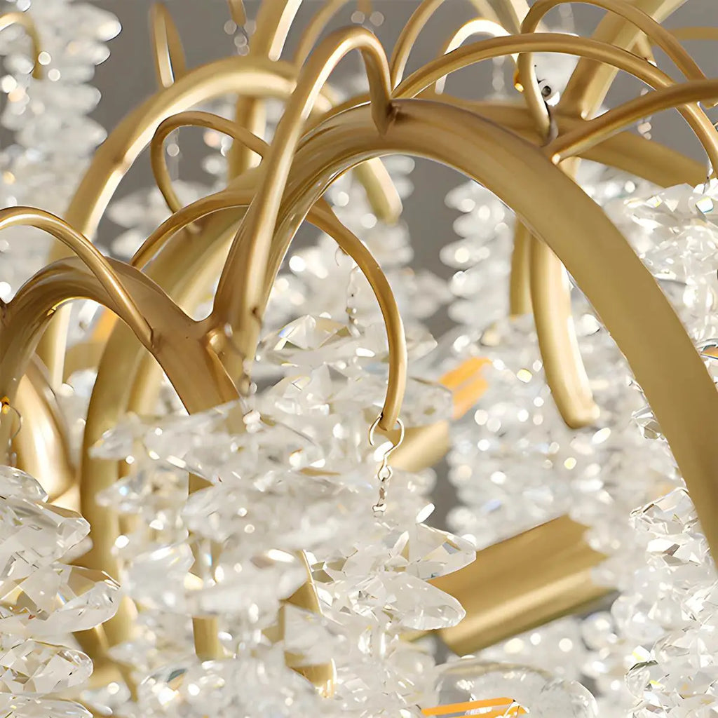 Crystal Tassel Chandelier for Living Room | Desfino