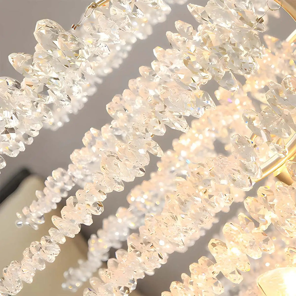 Crystal Tassel Chandelier for Living Room | Desfino