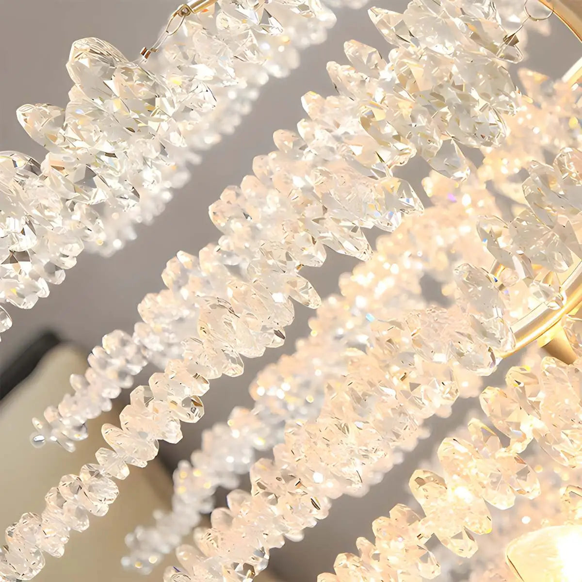 Crystal Tassel Chandelier for Living Room | Desfino