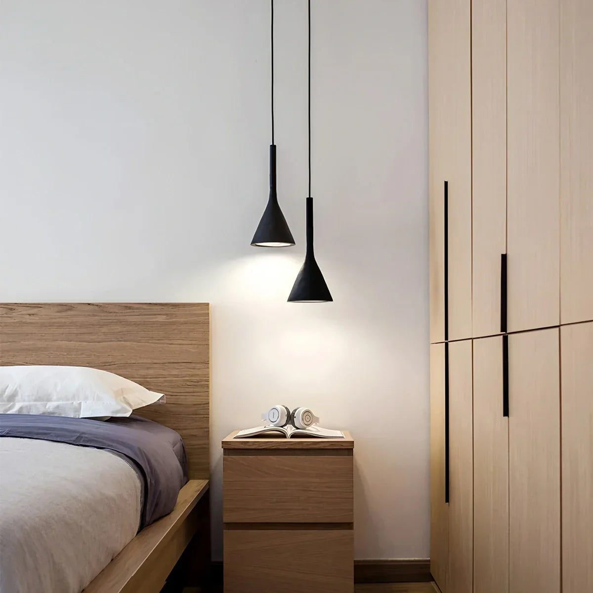 Divino-Kegel-Pendelleuchte für das Schlafzimmer | Desfino