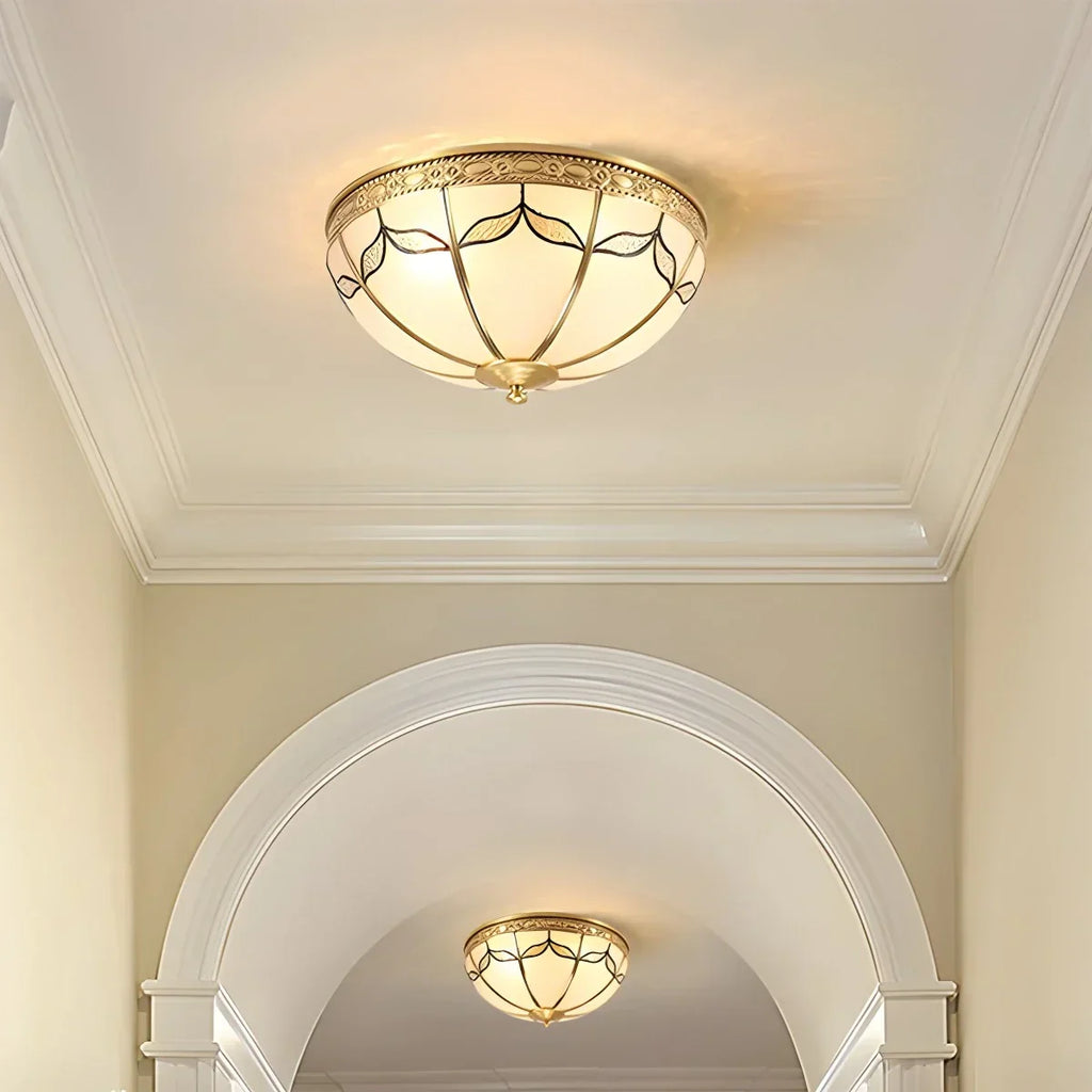 European Retro Glass Ceiling Light | Desfino