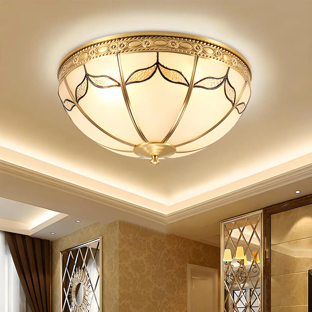 European Retro Glass Ceiling Light | Desfino