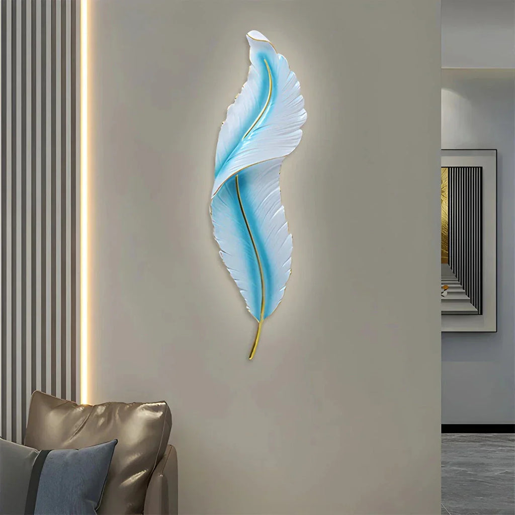 Feather Wall Lamp for Bedroom Living Room | Desfino