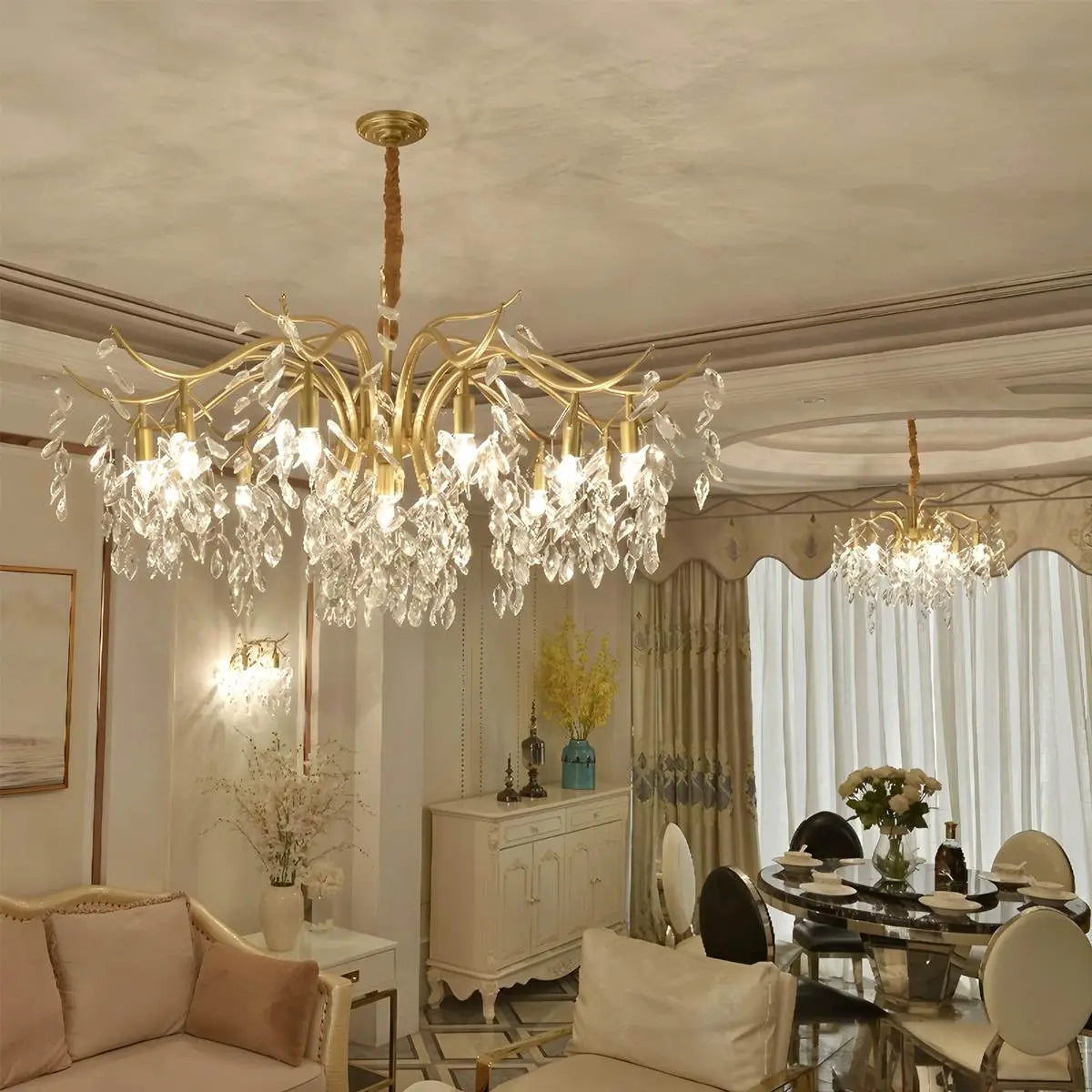 French Light Luxury Crystal Chandelier | Desfino
