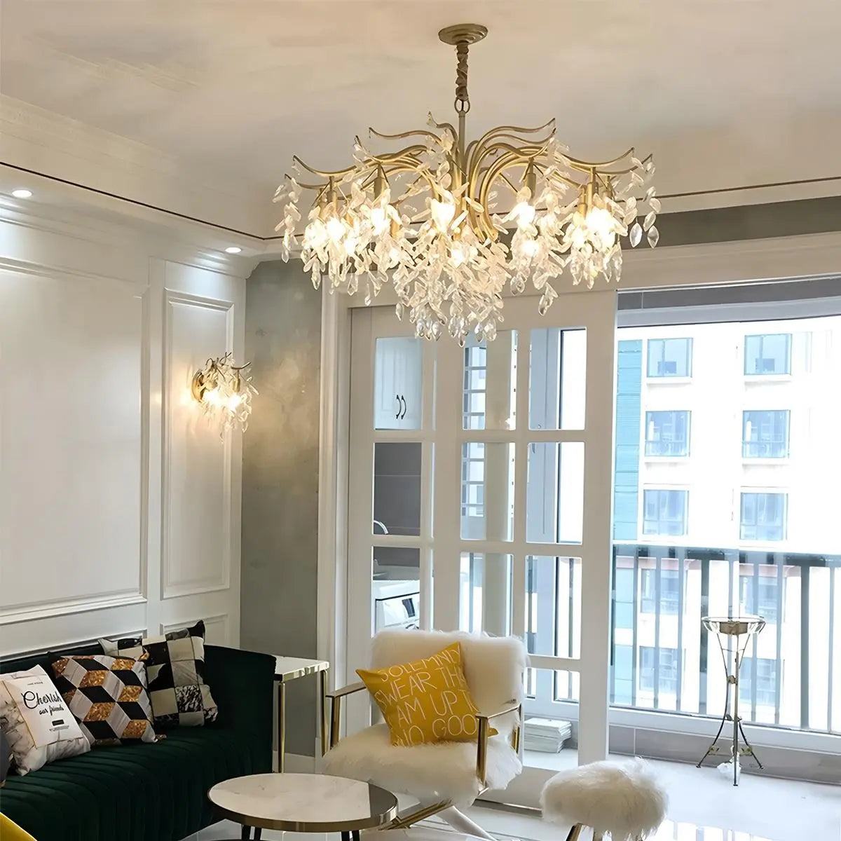French Light Luxury Crystal Chandelier | Desfino