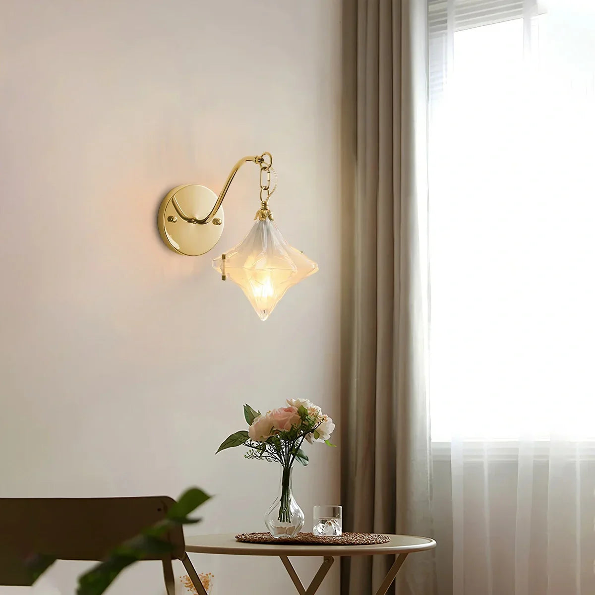 French Murano Star Glass Pendant Light | Desfino