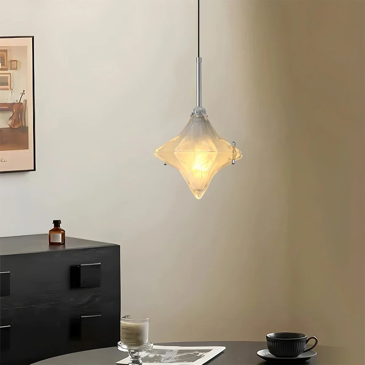 French Murano Star Glass Pendant Light | Desfino