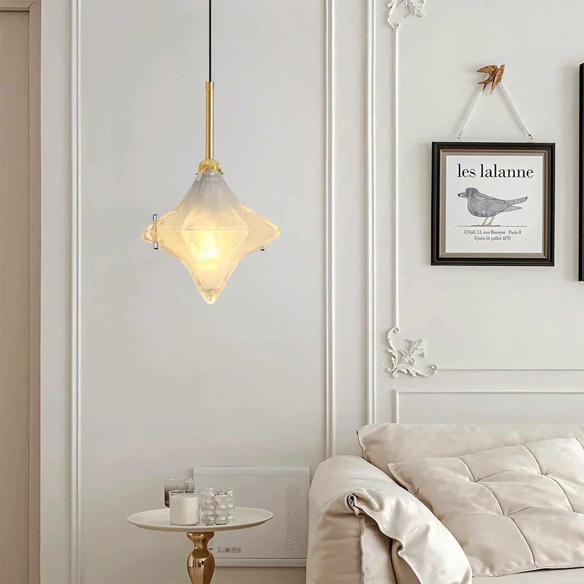 French Murano Star Glass Pendant Light | Desfino
