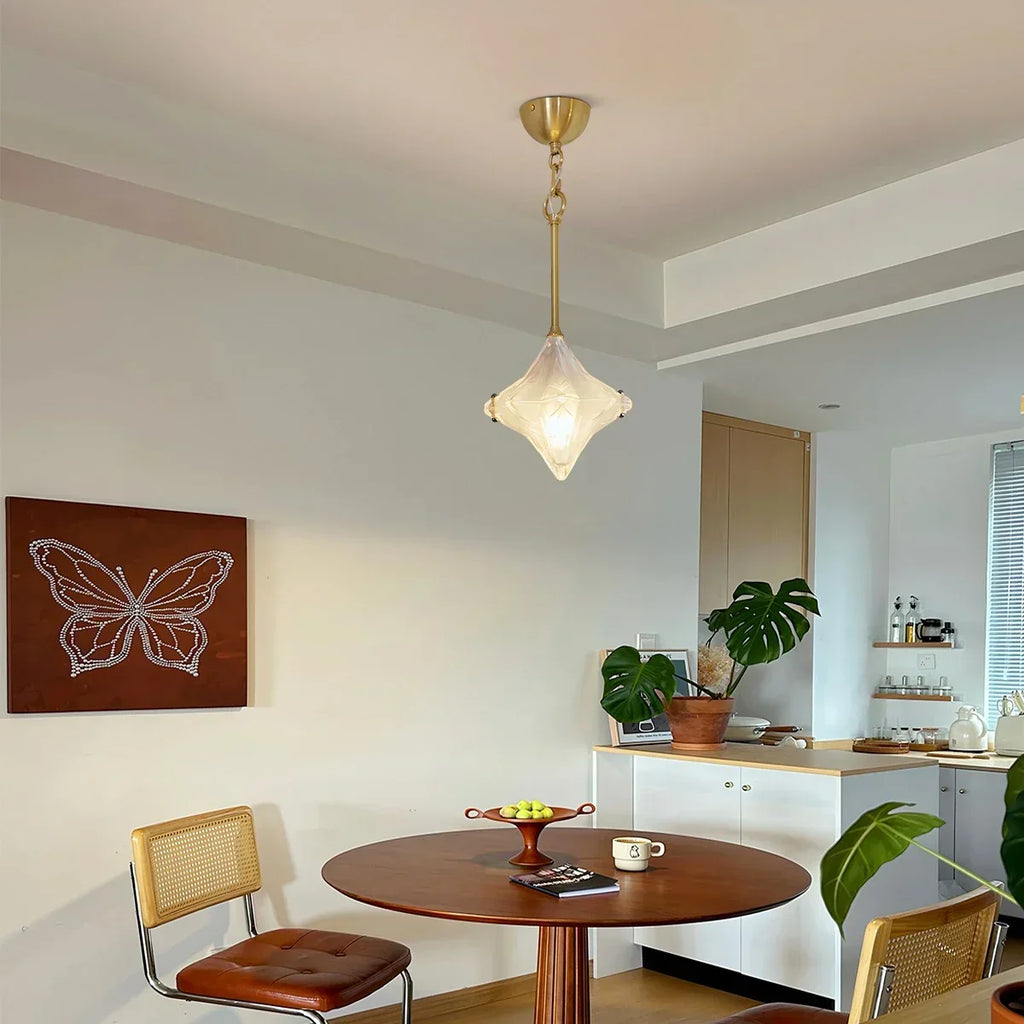 French Murano Star Glass Pendant Light | Desfino