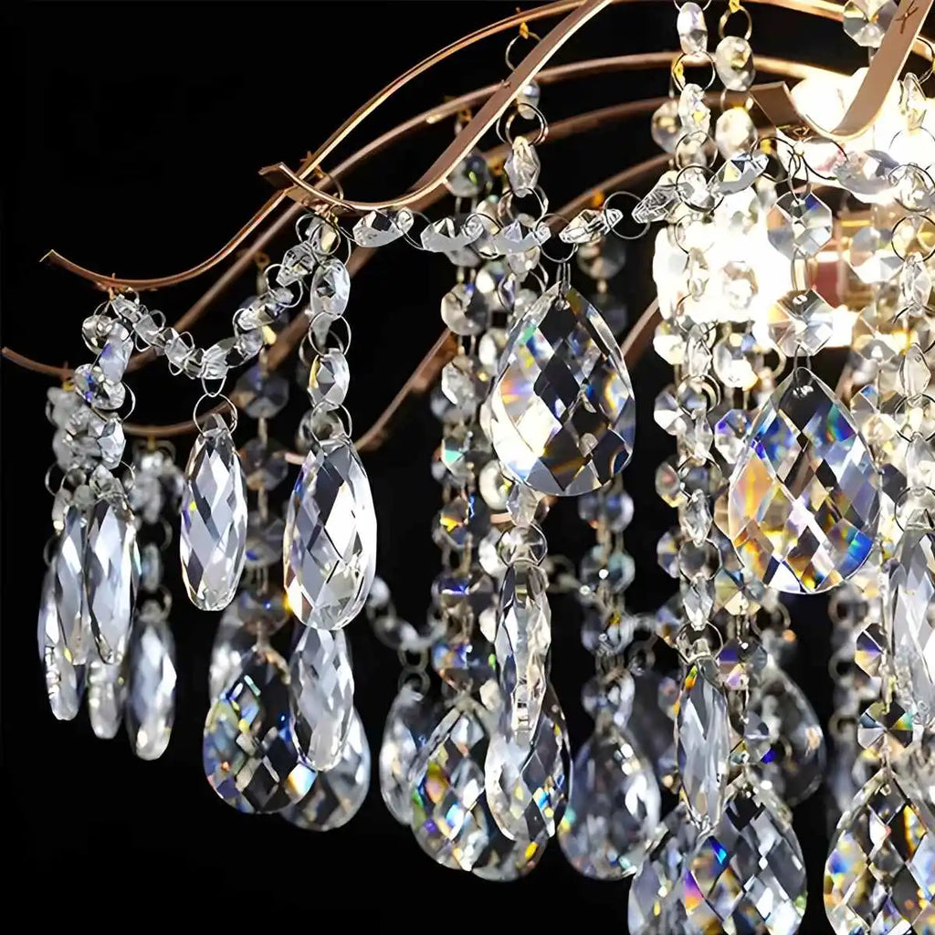 French Vintage Crystal Ceiling Chandelier | Desfino