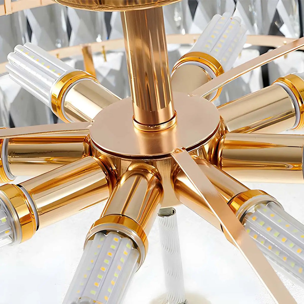 French Vintage Crystal Ceiling Chandelier | Desfino