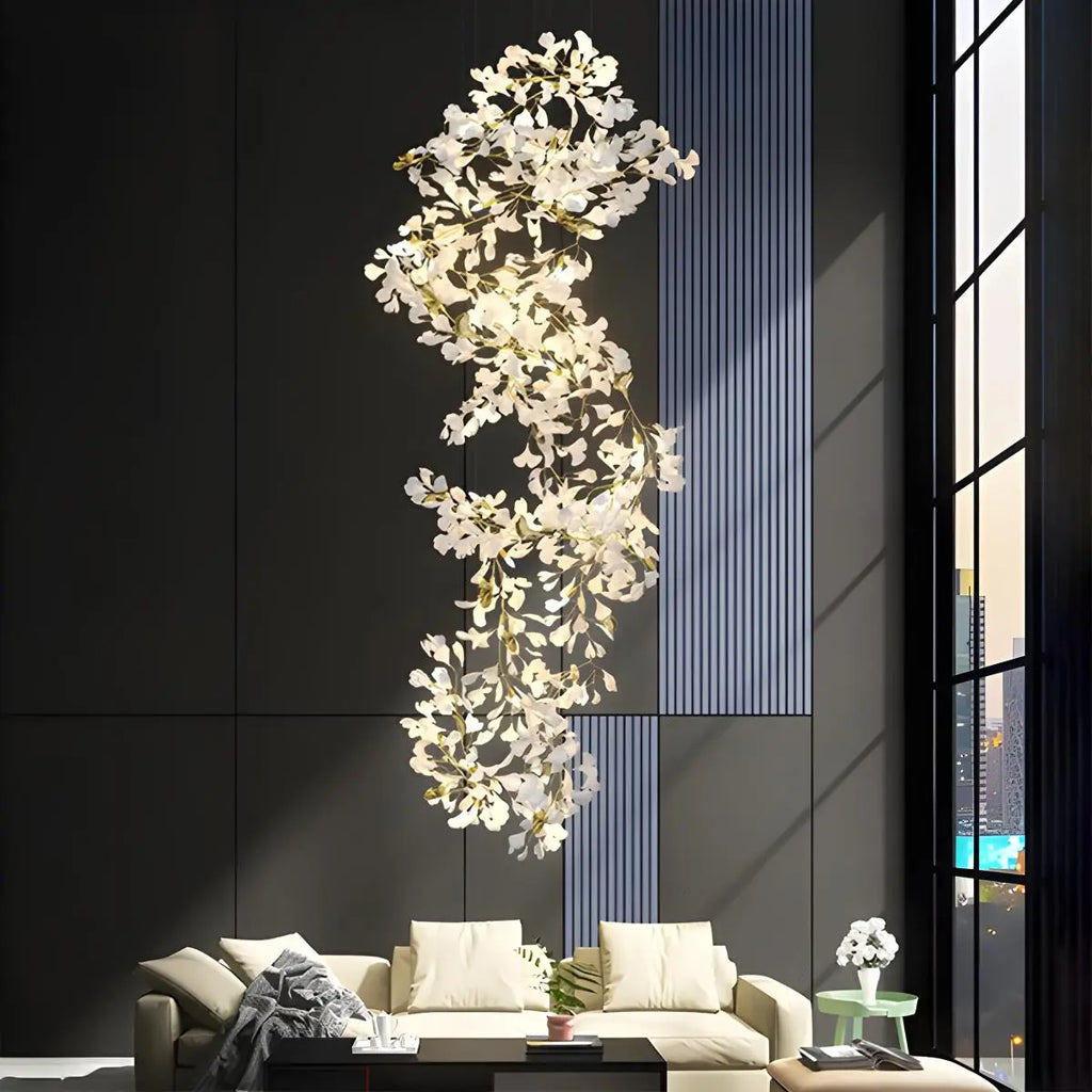 Großer Ginkgo-Blatt-Kronleuchter | Desfino