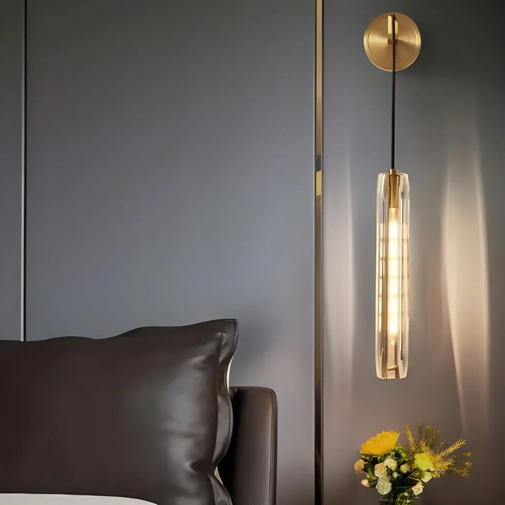 Hanging Crystal Wall Sconce | Desfino