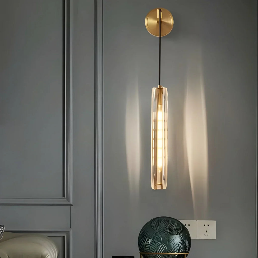 Hanging Crystal Wall Sconce | Desfino