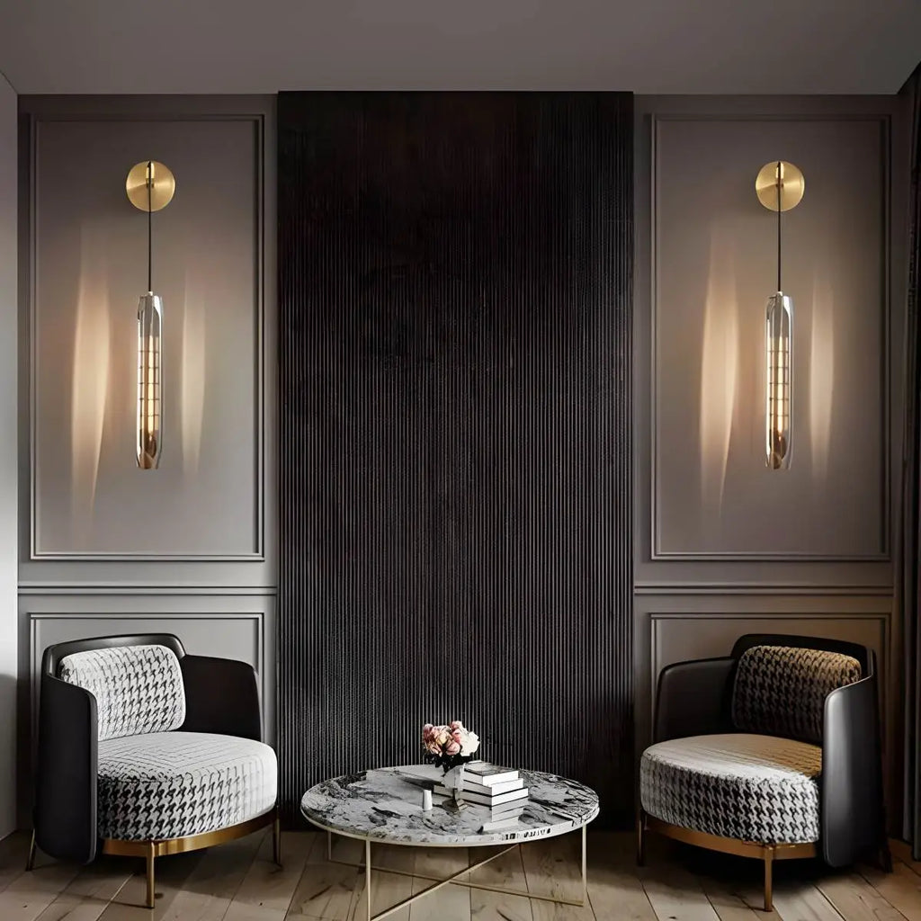 Hanging Crystal Wall Sconce | Desfino