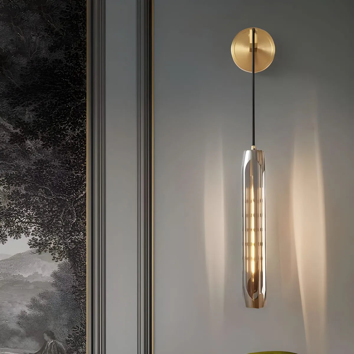 Hanging Crystal Wall Sconce | Desfino