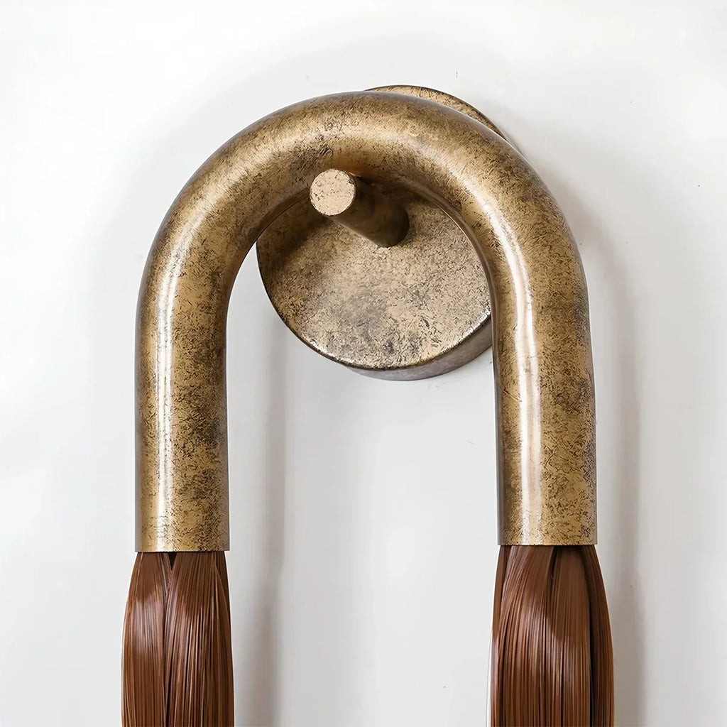 Horsehair U-Shaped Wall Lamp | Desfino