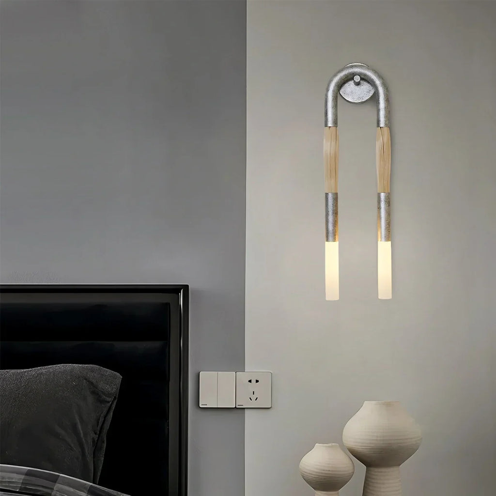 Horsehair U-Shaped Wall Lamp | Desfino