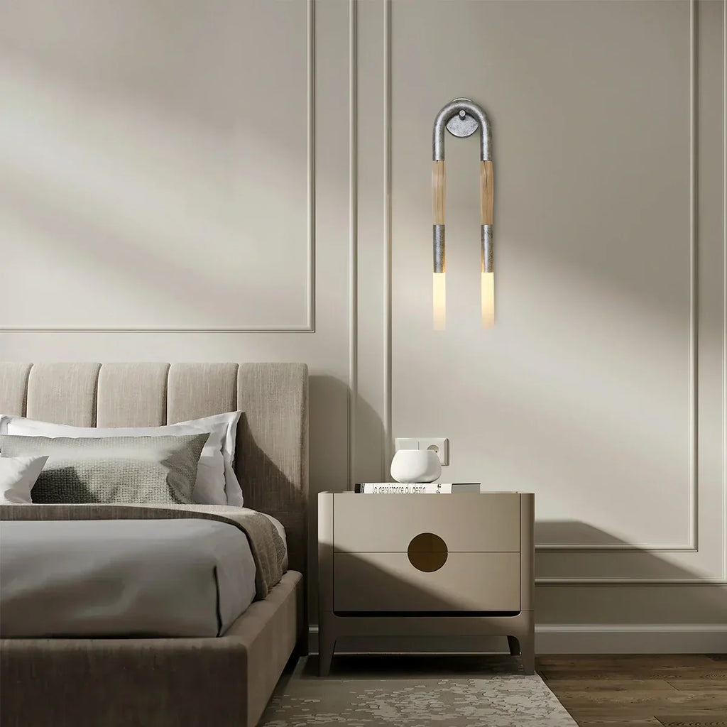Horsehair U-Shaped Wall Lamp | Desfino